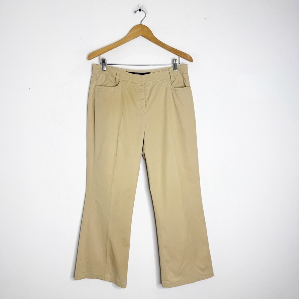Escada Sport Khaki Pants Womens EU 40 Us 8/10 Beige Cropped Straight Leg